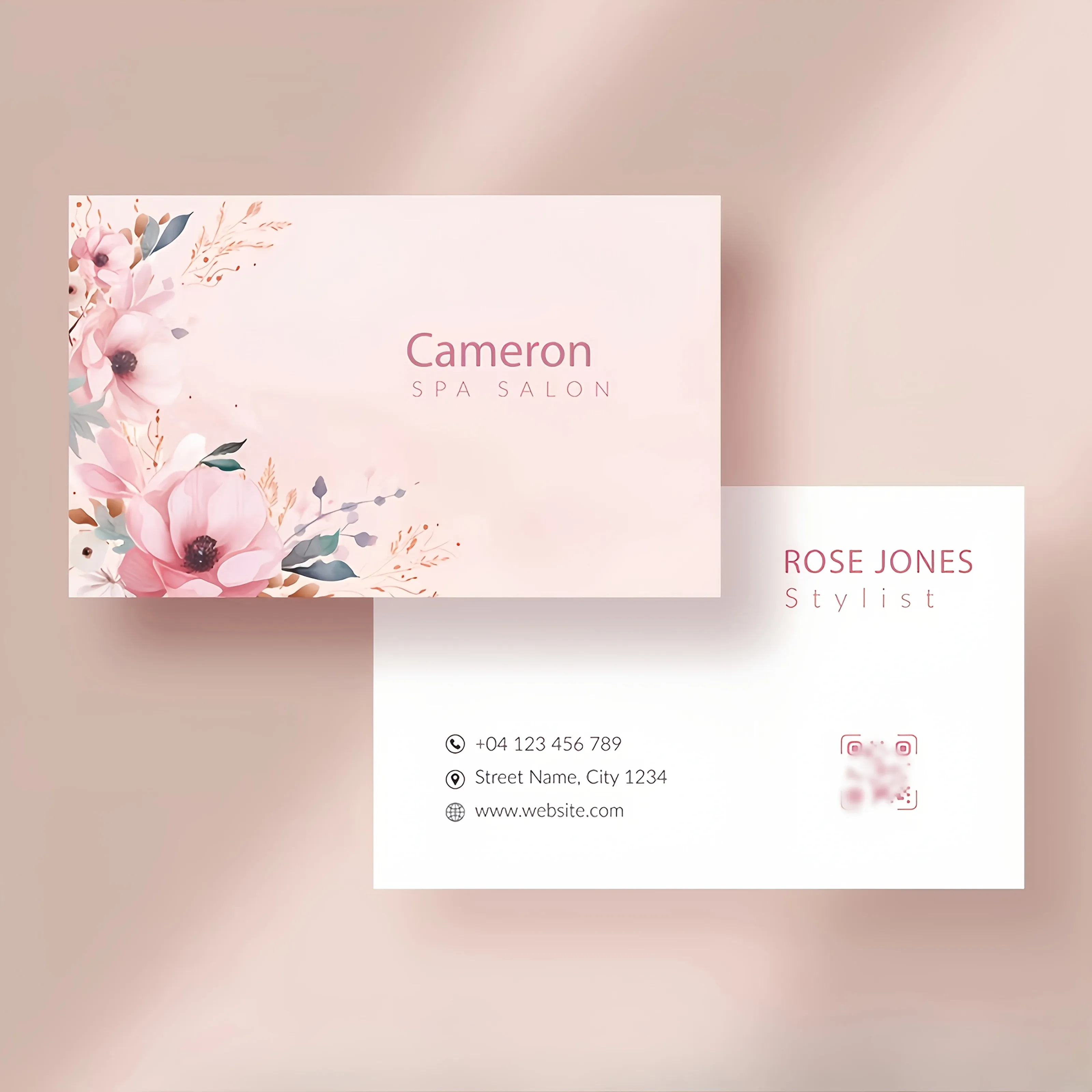 500PCS Custom Lash Loyalty Cards Pink Heart Print Free Design Fast Delivery For Lash Salon & Beauty Studio