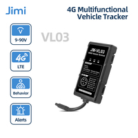 Jimi VL03 Mini 4G Moto Car GPS Tracker With Real-time Tracking Smart Alert Waterproof Driving Behavior Remote Cut-Off Free APP