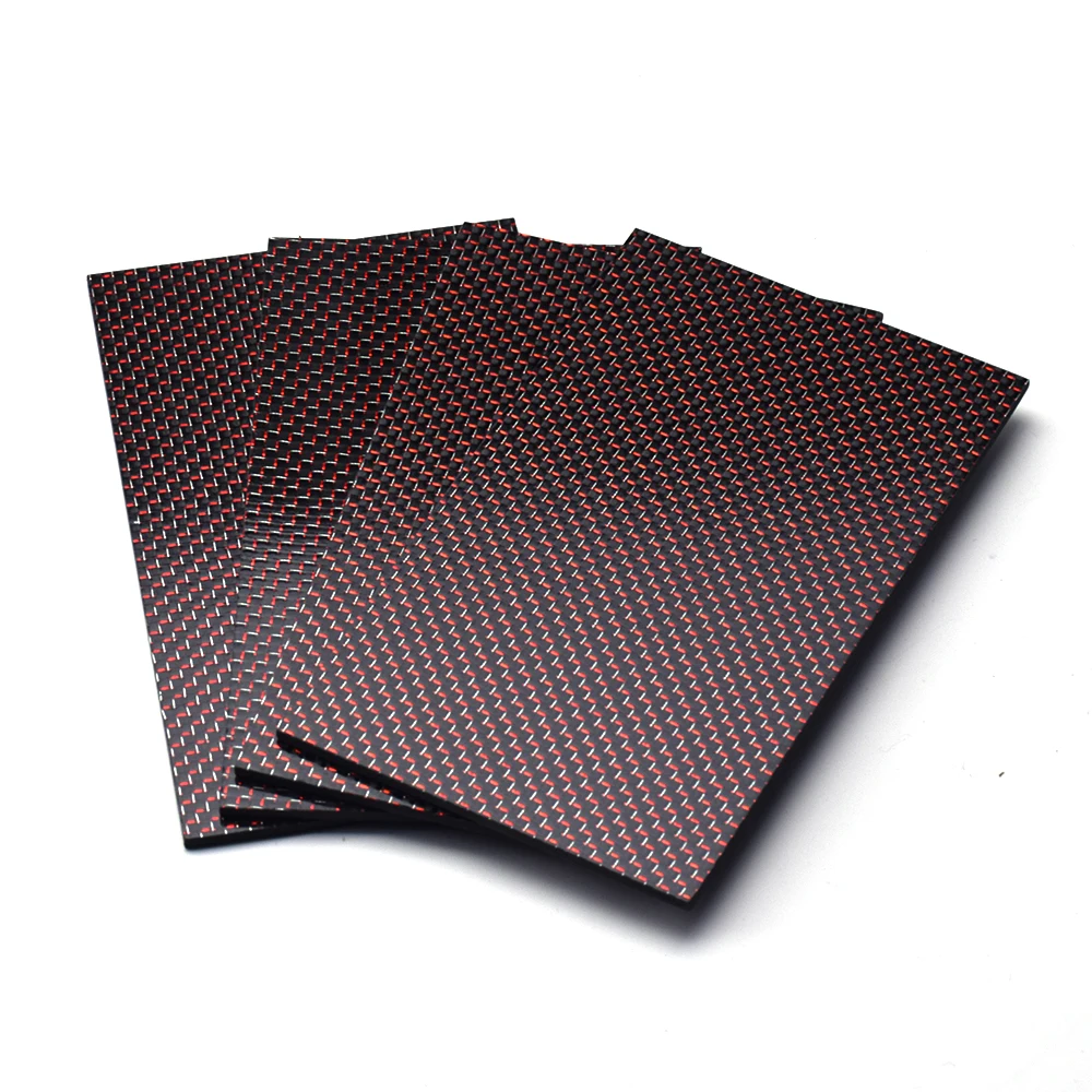 200x250mm Thickness 0.5 1.0 1.5 2.0 2.5mm High Quality 3K Color Carbon Fiber Board Sheet Plate