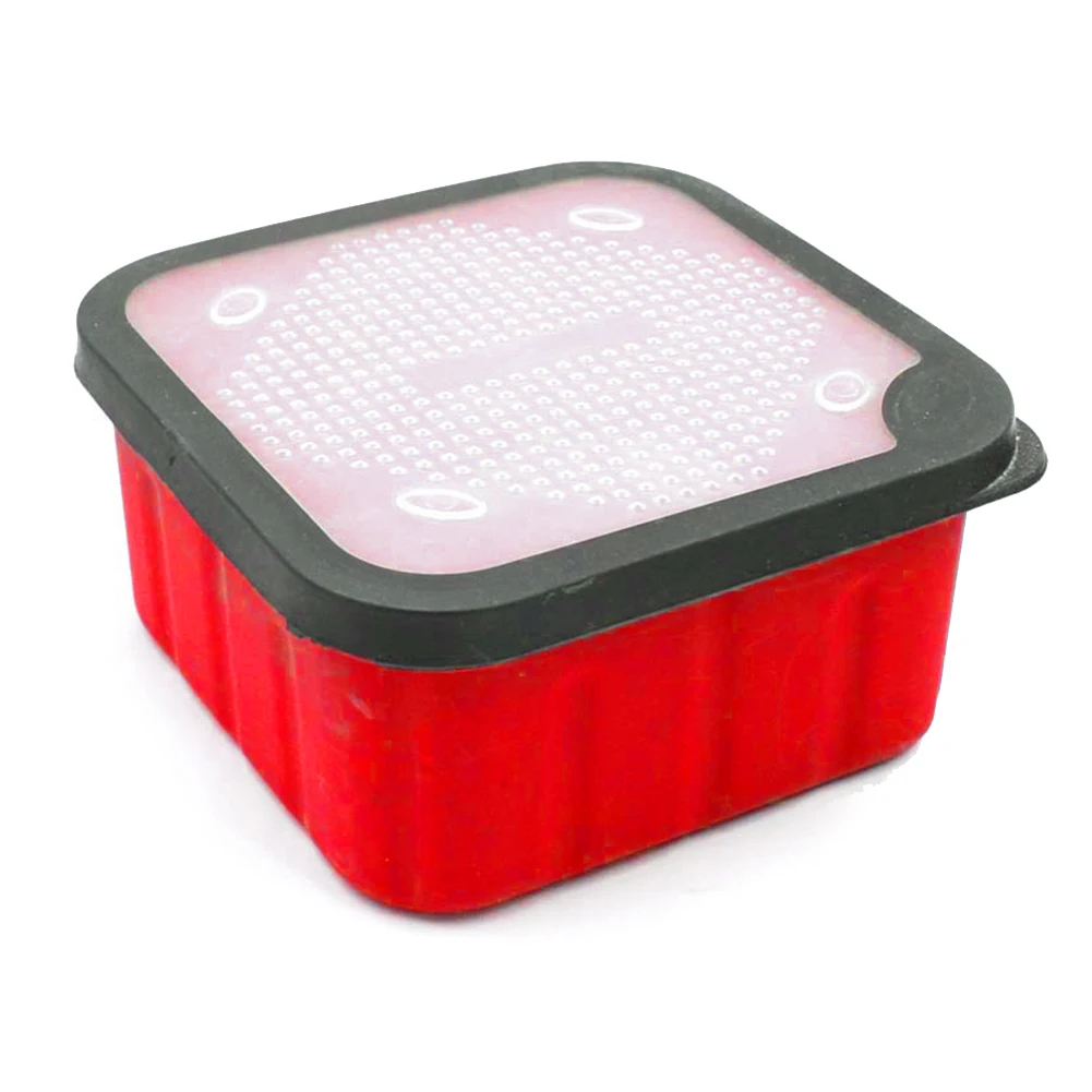 Color Red Carp Fishing Accessories High quality Plastic Silicone Edge Breathable Hole Design Convenient To Open