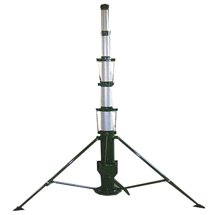 Telescoping Pole Attachments Crank up Aluminum Poles Telescopic Cctv Camera Mast Pole