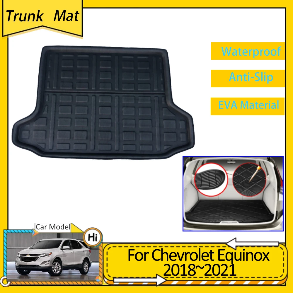 

Car Rear Trunk Mats For Chevrolet Holden Equinox 2018 2019 2020 2021 Accsesories Cargo Boot Anti-Slip Pads EVA Waterproof Carpet