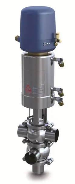Food Grade Sanitary Stainless Steel 304 316L Mix-proof Valve Hygienic Anti-mix Valve
