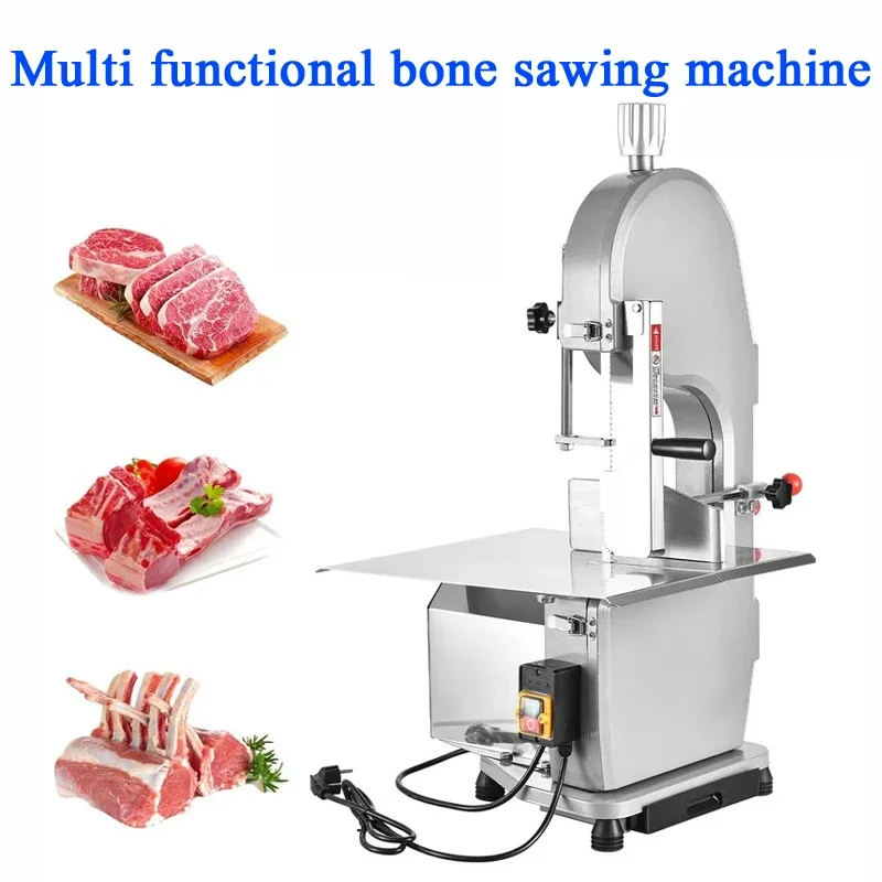 Commercial Butcher Band Saw And Sausage Stuffer 6500W Machine Slicer Meat Bone Sausage Carne High Power