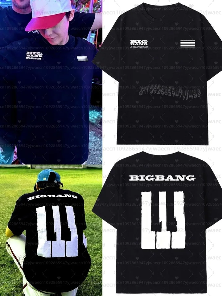 Bigbang 20th Anniversary Concert T-Shirt G-Dragon fans Short