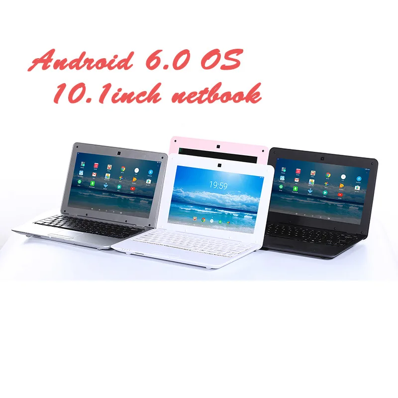 Laptop Android 6.0 ☛Full HD Netbook Mini Populer 10.1 Inci Memori Massa Komputer Gaming 1GB + 8GB dengan CPU Laptop PC Murah A33