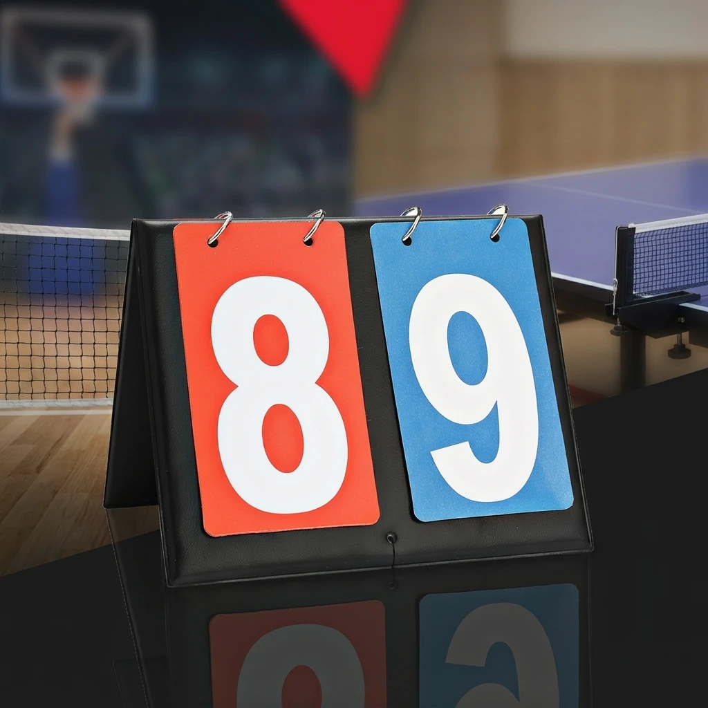 Badminton Score Counter - Referee Scoreboard Manual Flip Score Keeper