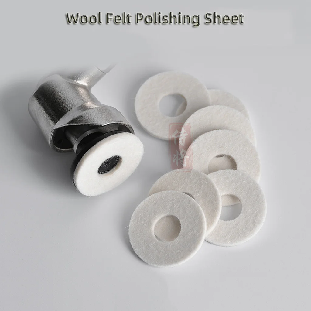 10 PCS 30*3mm Self-adhesive Wool Felt Polisher Pad Inside Diameter 10mm Wheel For Polishing Various Tools Molds Metals