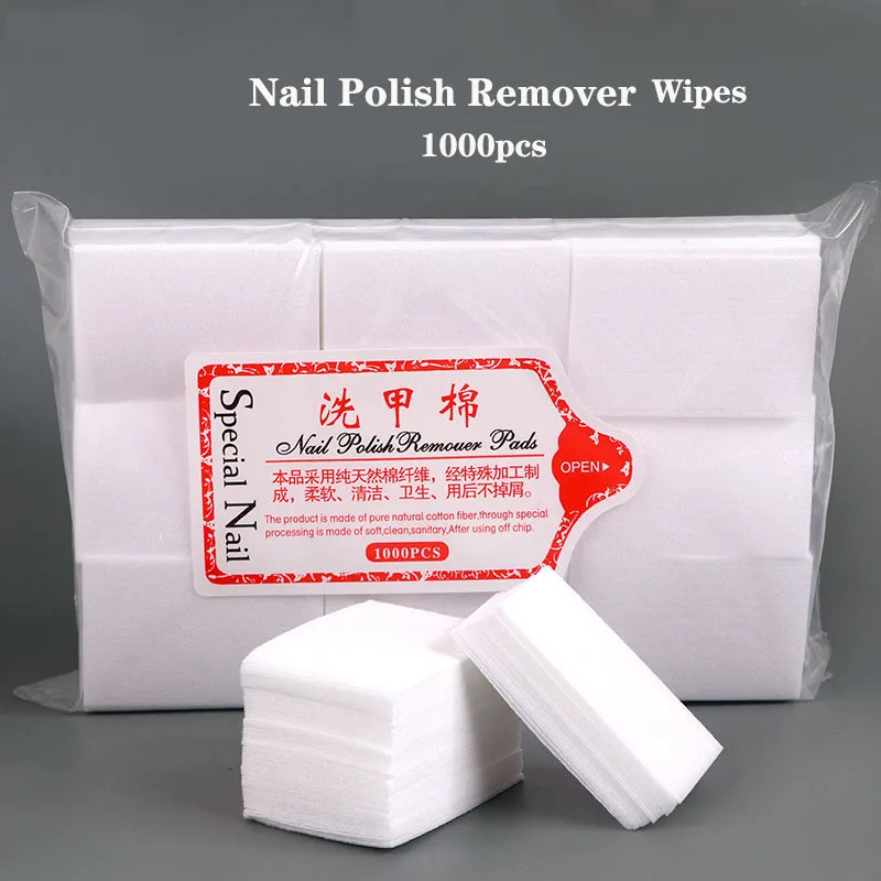 

Lint-Free Nail Polish Remover Cotton Wipes Nail Polish UV Gel Tips Cleaner Paper Pad Varnish Remover Cleaning Manicure Tools