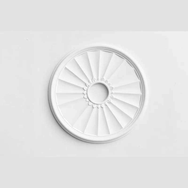JM7026 Polyurethane Ceiling Ceiling High Density PU  Decoration Carved Lamp Tray