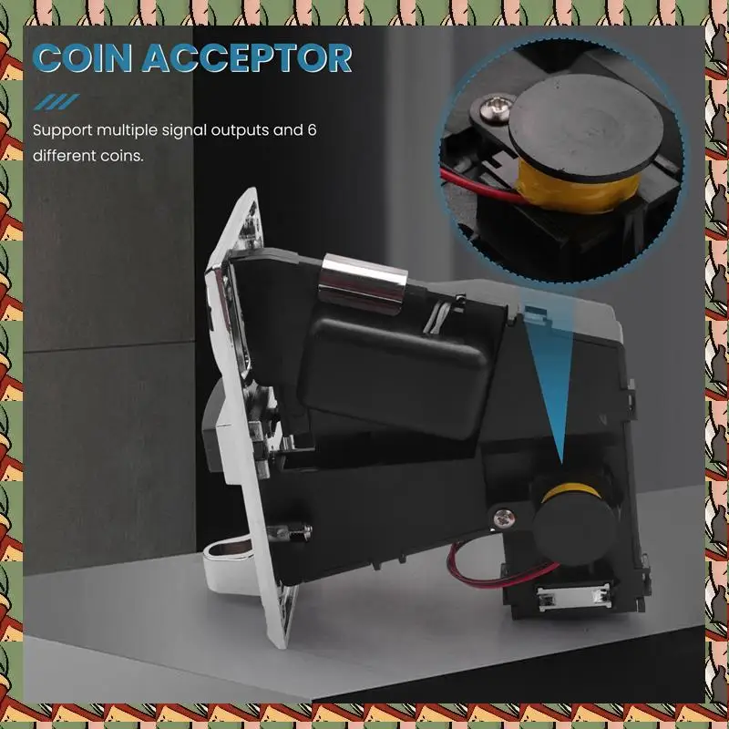 

B75A 5X Multi Coin Acceptor Electronic Roll Down 4P Port Electronic Coin Selector Vending Machine