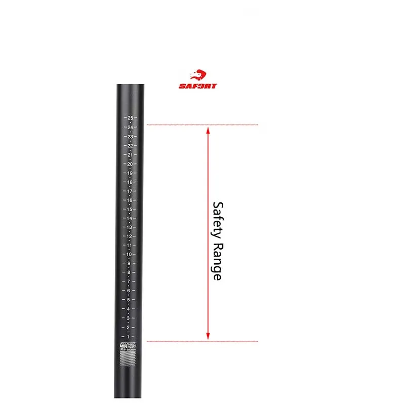 SAFORT Faltrad-Sattelstütze/Aluminium-Sattelstütze 30,9/31,6 mm/33,9/34,9 mm x 580 mm Sattelstütze/Fahrradzubehör – Detail 9