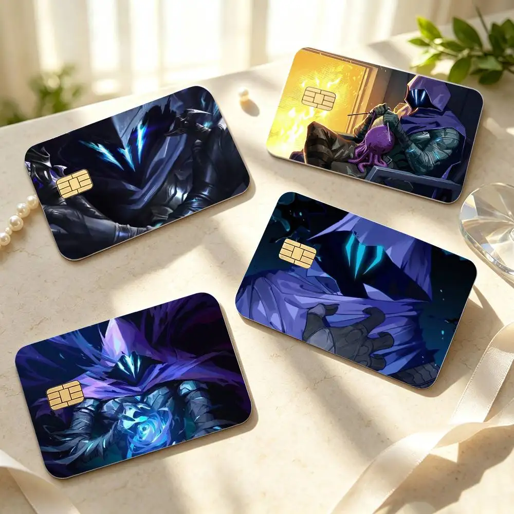 V-ValorantS O-Omen  HD Credit Card Stickers Game Card Decal Small Chip Waterproof Sticker Gift Decor