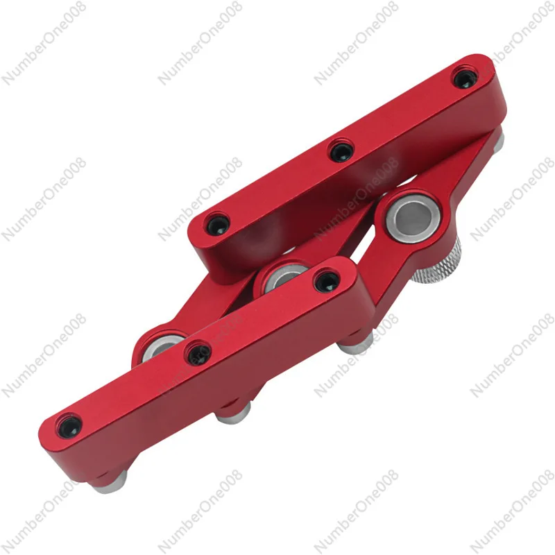 

Woodworking log tenon three-in-one adjustable plate type 90 degree straight hole positioner