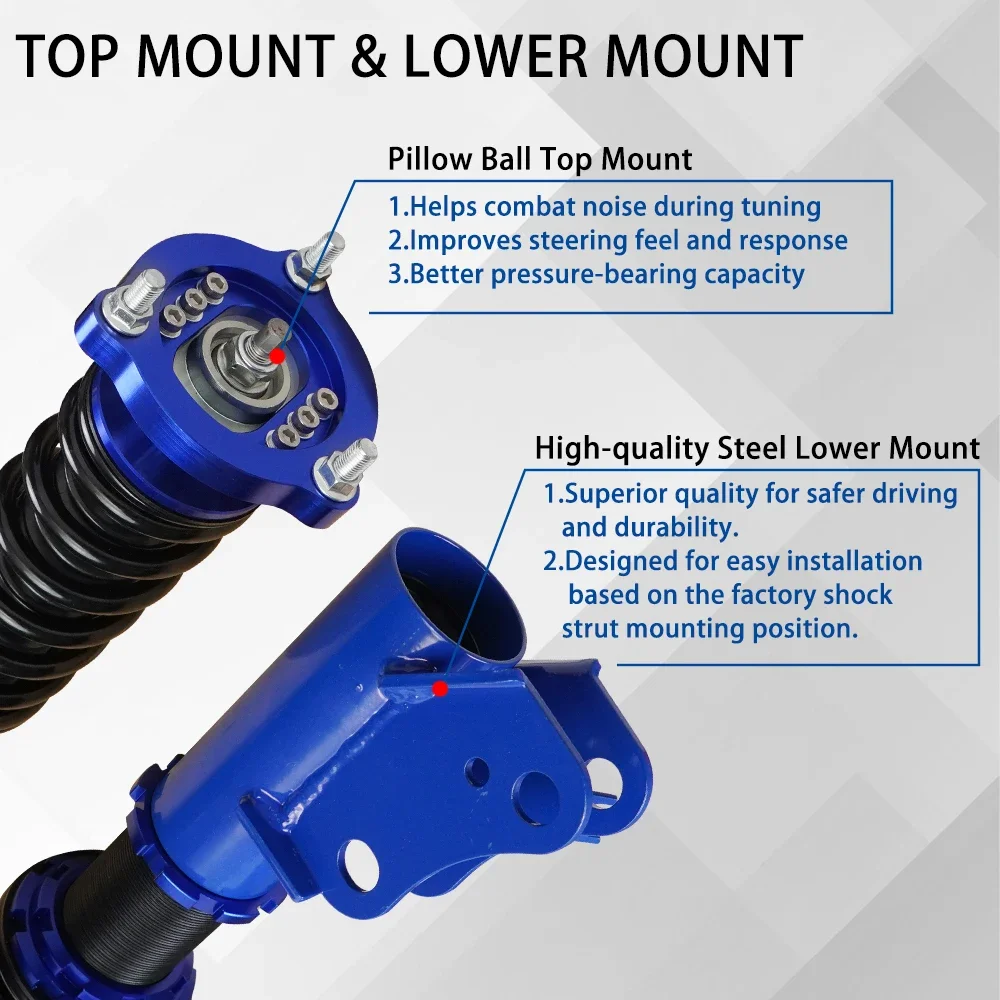 Kit de suspensión Coilovers de altura ajustable, puntales, amortiguador de resorte helicoidal, Kit de descenso para Honda Civic EGR-1101 2006-2011