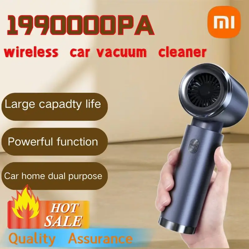 Xiaomi 1990000PA Car Vacuum Wireless Cleaner High Power Powerful Dual Use Portable Vacuum Cleaner Multifunction 6000mAh Vacuum