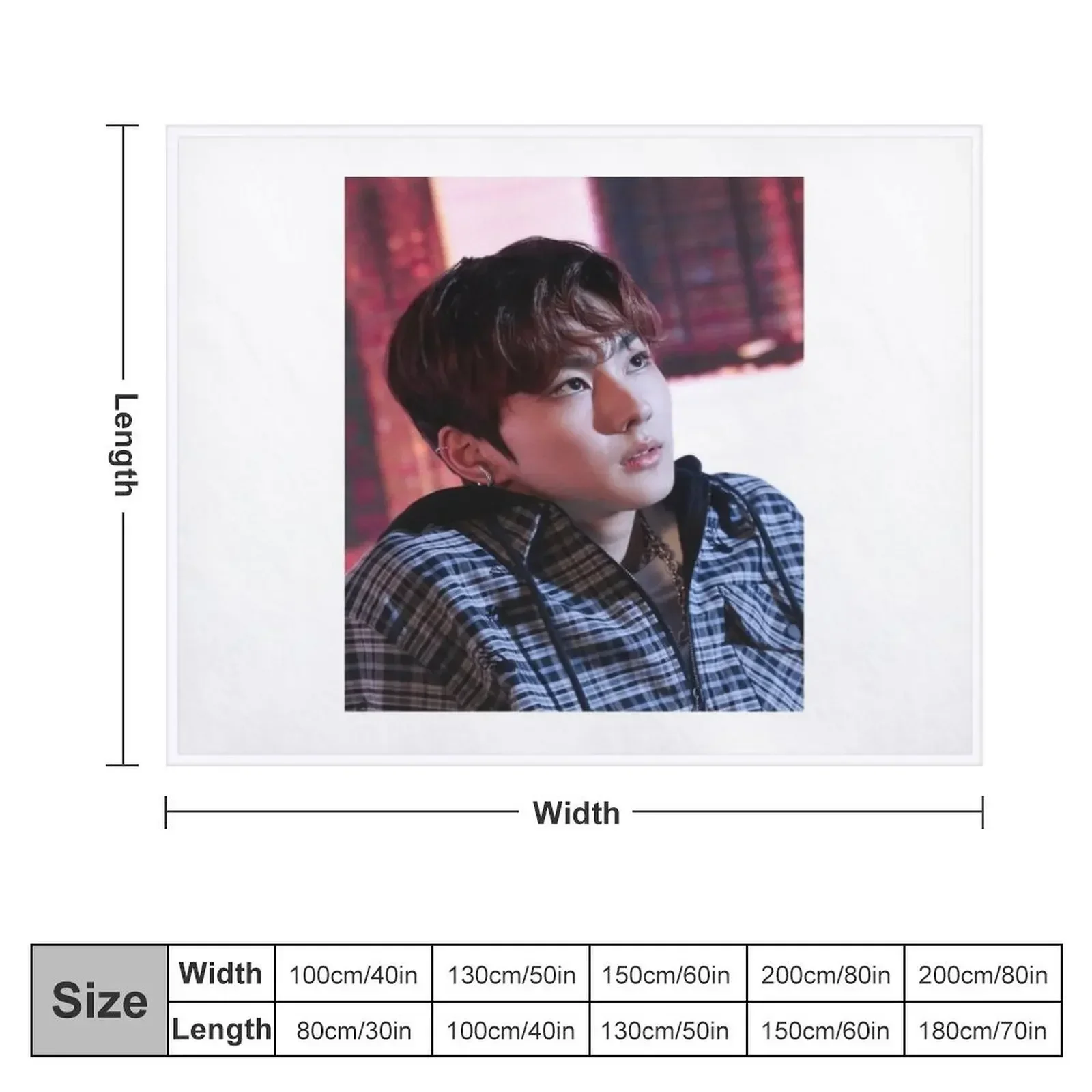 Jungwon Throw Blanket Soft Plush Plaid Flannels Plaid on the sofa christmas decoration Blankets