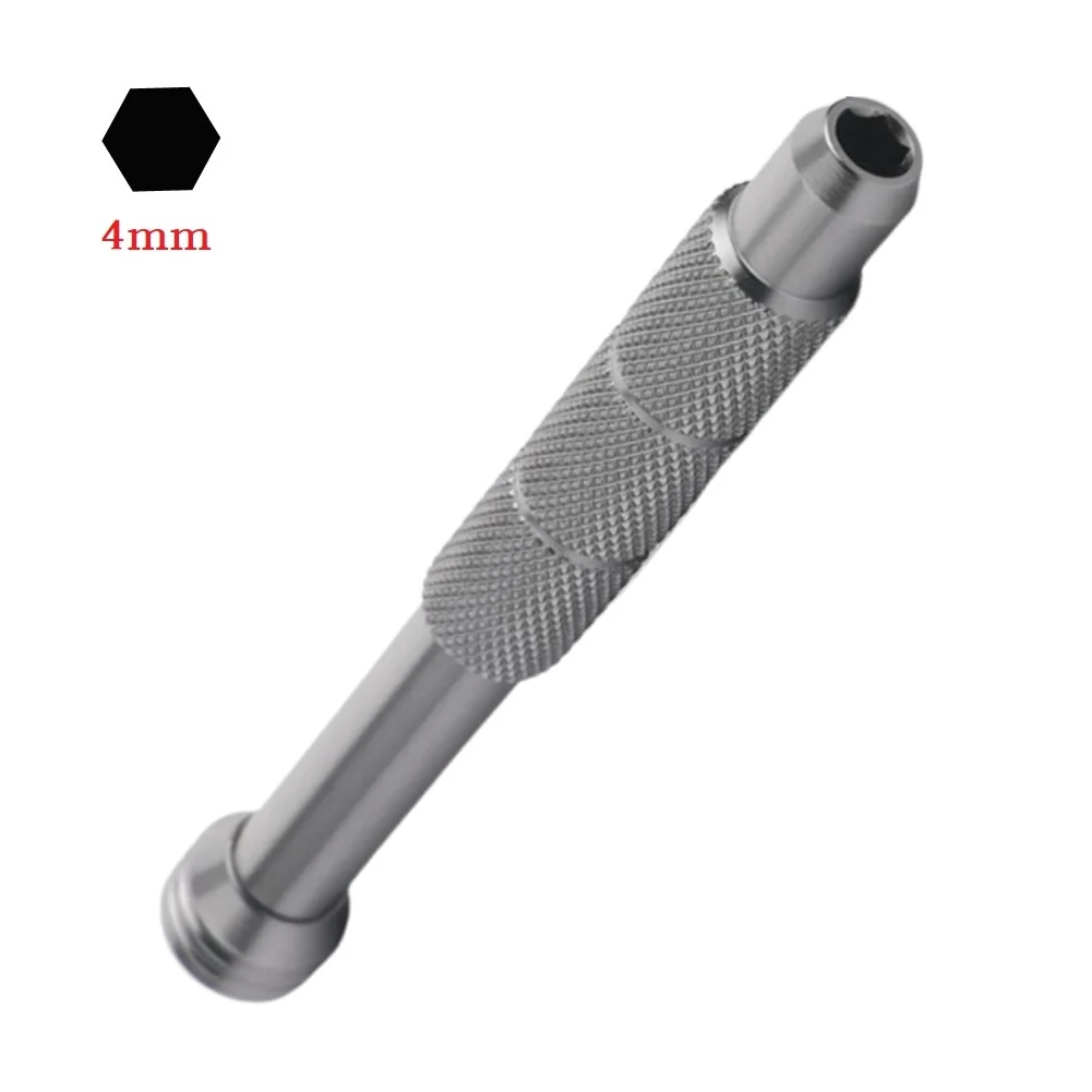 Screwdriver Handle AluminumAlloy Holder For 4mm Hex Bayonet Bit Precision Magnetic Screwdriver Handle Holder Repair Hand Tool