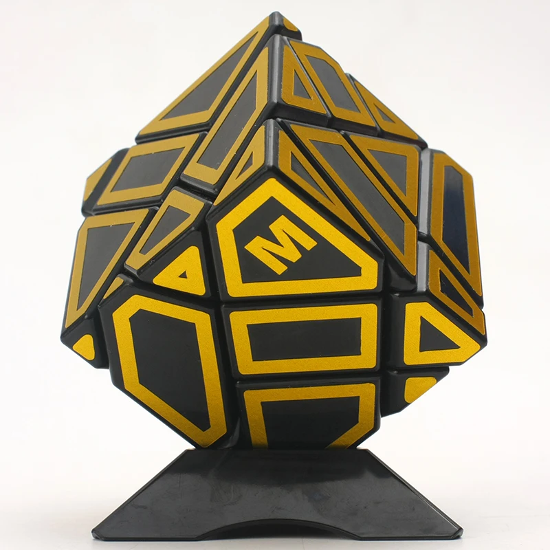 Ninja 3x3 Ghost Cube met zilveren stickers Ninja Ghost Cube Shape Speed Magic Cube Puzzle Speelgoed Kid Gift Cubo Magico Puzzel