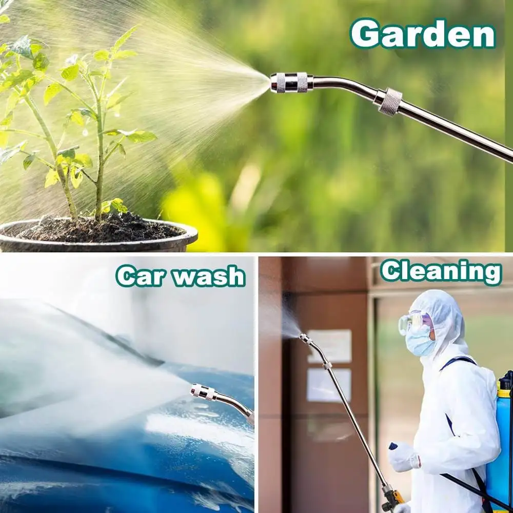 Replacement Stainless Steel Wand For For RH Pressure Sprayer Extension Pole Garden Irrigation Watering Applicator