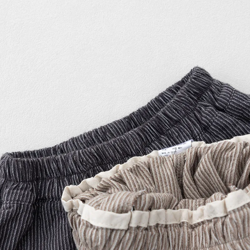 MILANCEL Sommer-Kindershorts 1-6T, lockere Kinder-Knickershorts, gestreifte Mädchen-Halbhosen, atmungsaktive Jungenhosen – Detail 15