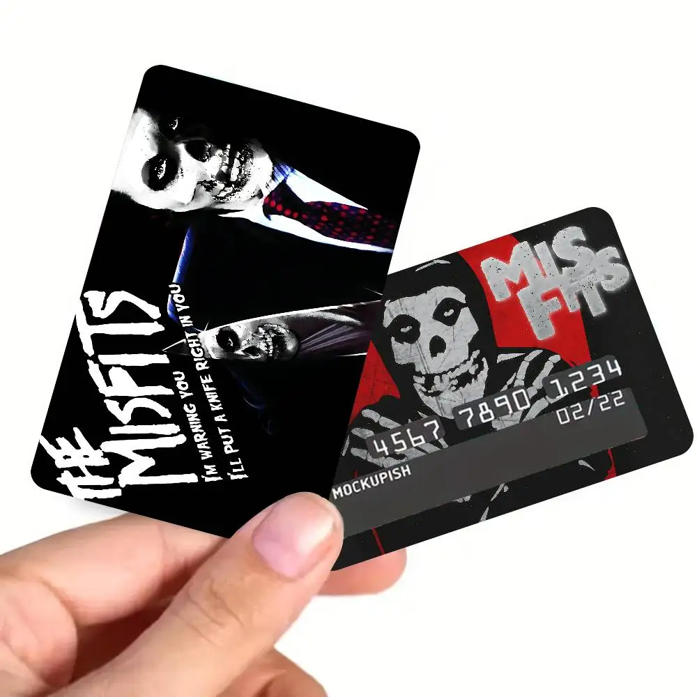 Classic Punk Band The M-Misfits Fashion Matte Gold Silver Black Matte Film Skin Sticker Tape for Bank