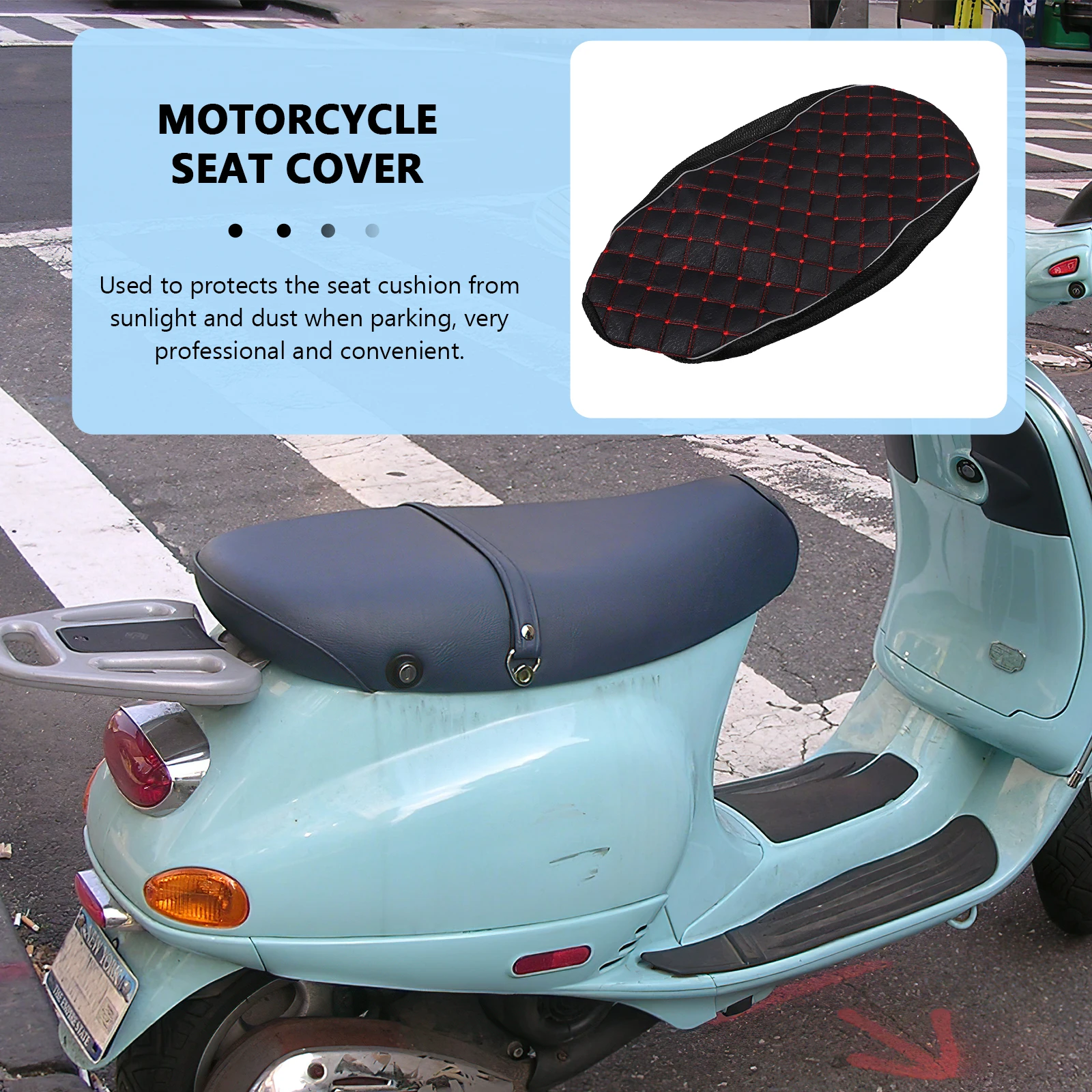 

Elastic Motorcycle Seat Cover Linen Cushion Protector For Motorbike Scooter Electric Vehicle Durable Breathable Non Slip