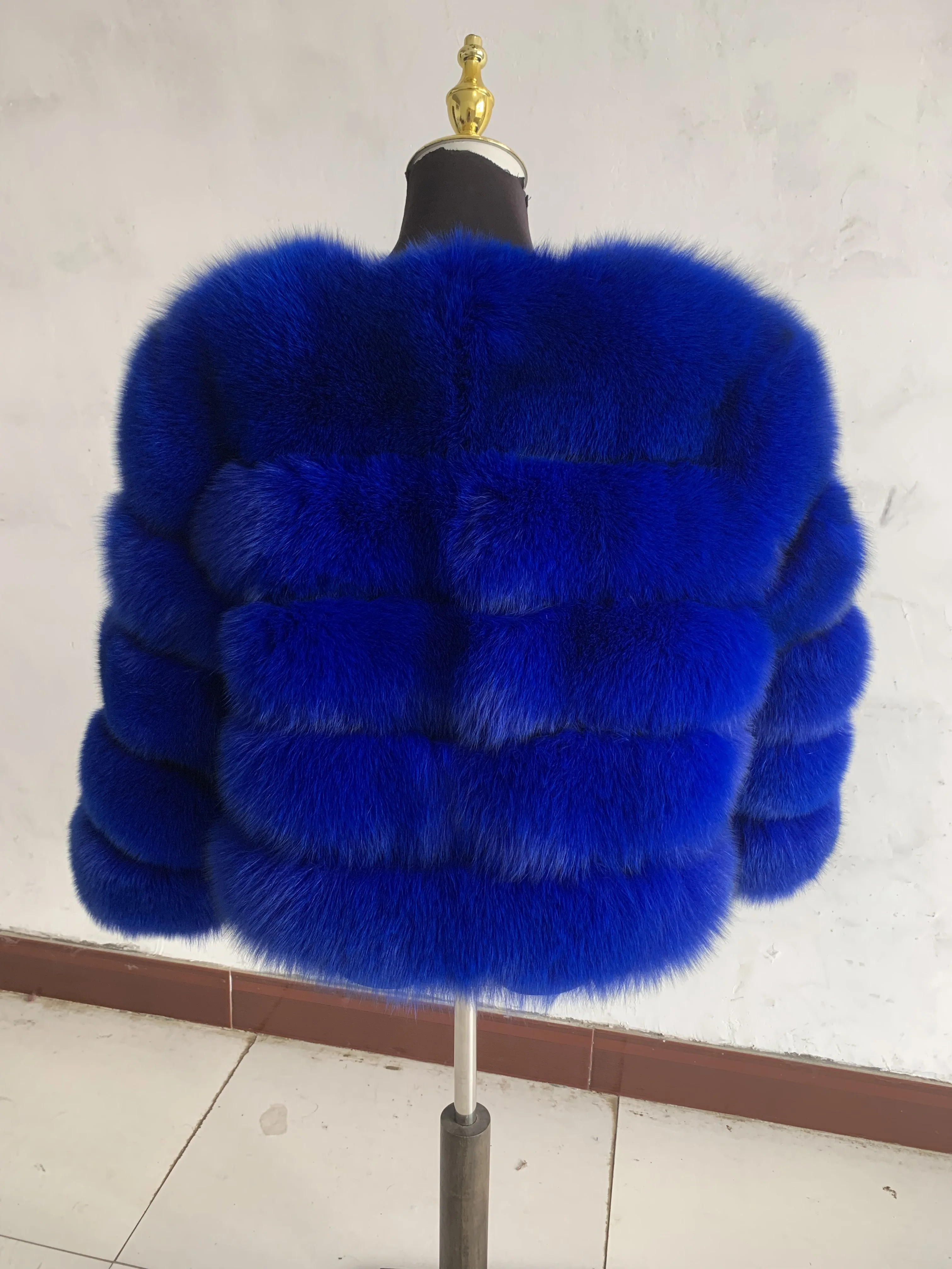 New Real Fox Fur Coat Women's Winter Warm 100% Natural Fur Jacket Short Raccoon Fur Coat Women's High Quality Hot Sale