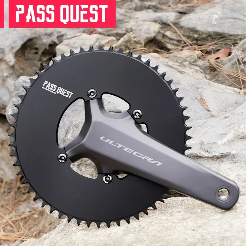 

PASS QUEST 110BCD Monoplate Round Narrow Wide Chainring for UT R8100 DA R9200 Crank 10/11/12 speed Road Bike Folding Bike