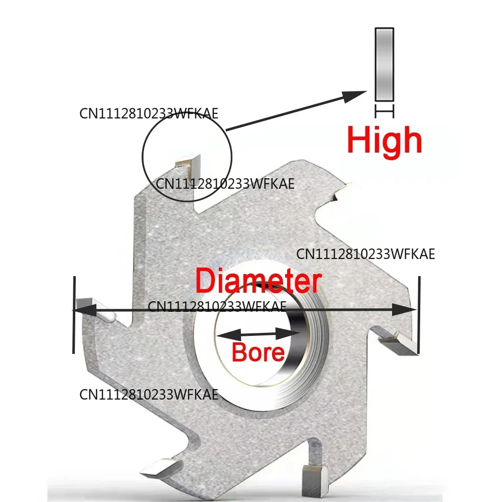 Woodworking Slot Shaper Cutter Head/Spiral Finger Jointer Cutter Head for Woodworking Planer Machine