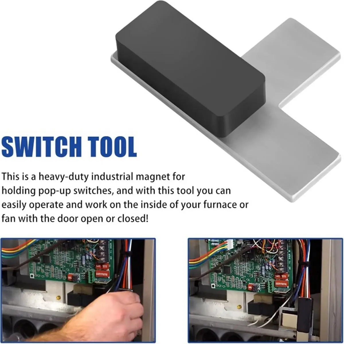 2 قطعة FF75 HVAC مفتاح باب الفرن المغناطيسي خافض-استبدال التحكم القديمة HVAC فرن مفتاح الباب الخافض #3