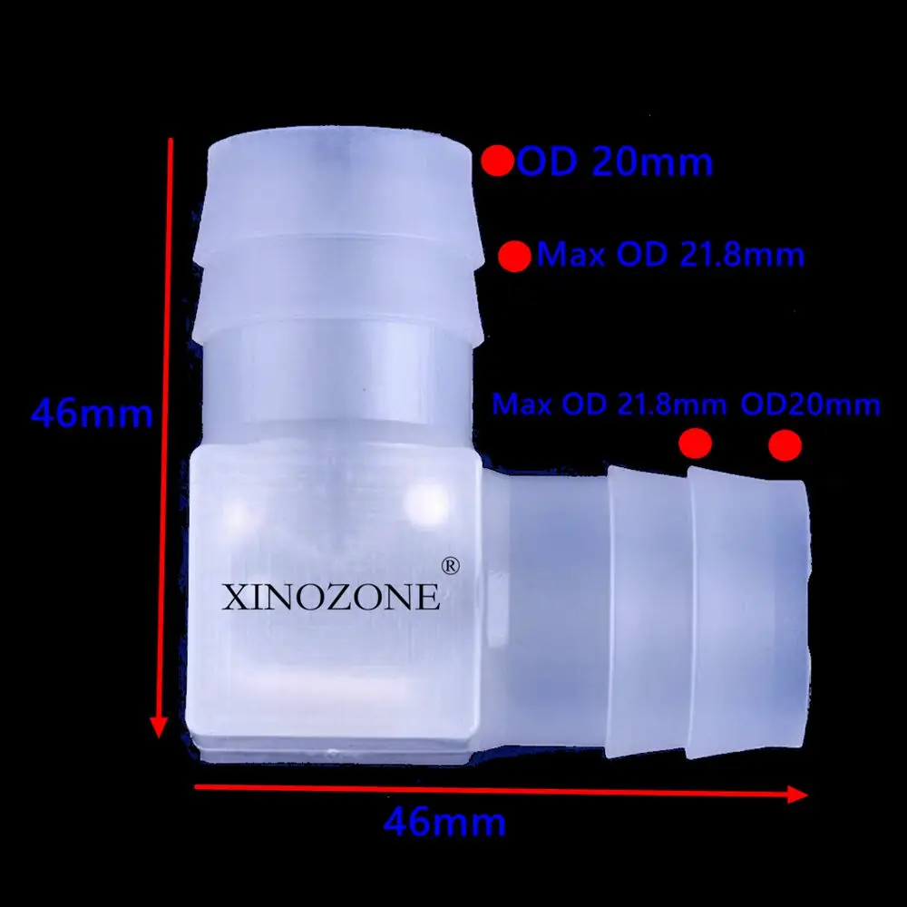 4mm/6mm/8mm/10mm/12mm/14mm/16mm/20mm Elbow Fitting with barb Hose Air Water Aquarium Connector PP PE materials