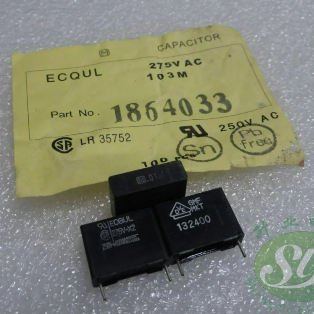 20PCS ECQUL 0.01uf/275vAC 10nf 103 새로운 12mm 필름 커패시터