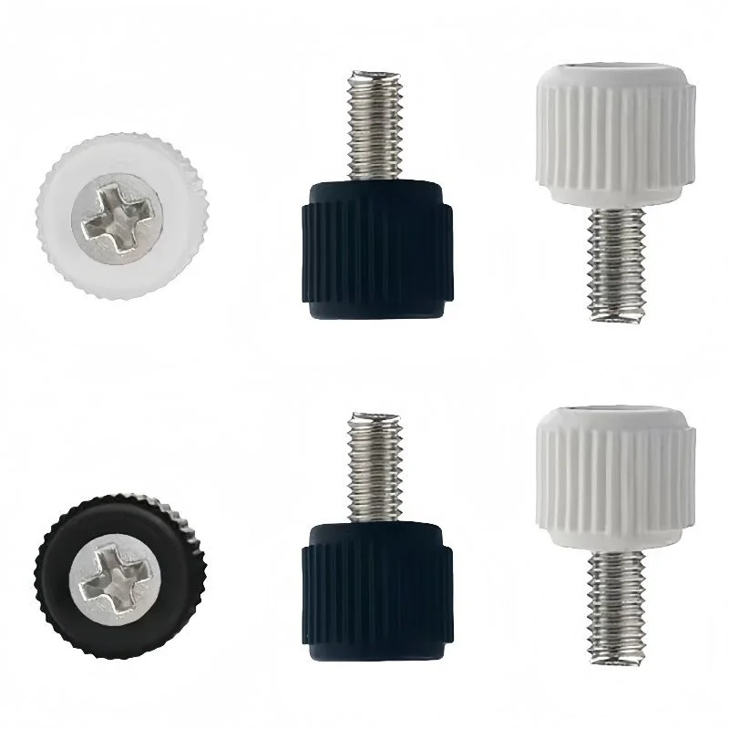 Handle Screws Black Screw Cross Recessed Screw Desktop Computer Case Side Panel Screws Plastic Head Screws PC Screws 10pcs