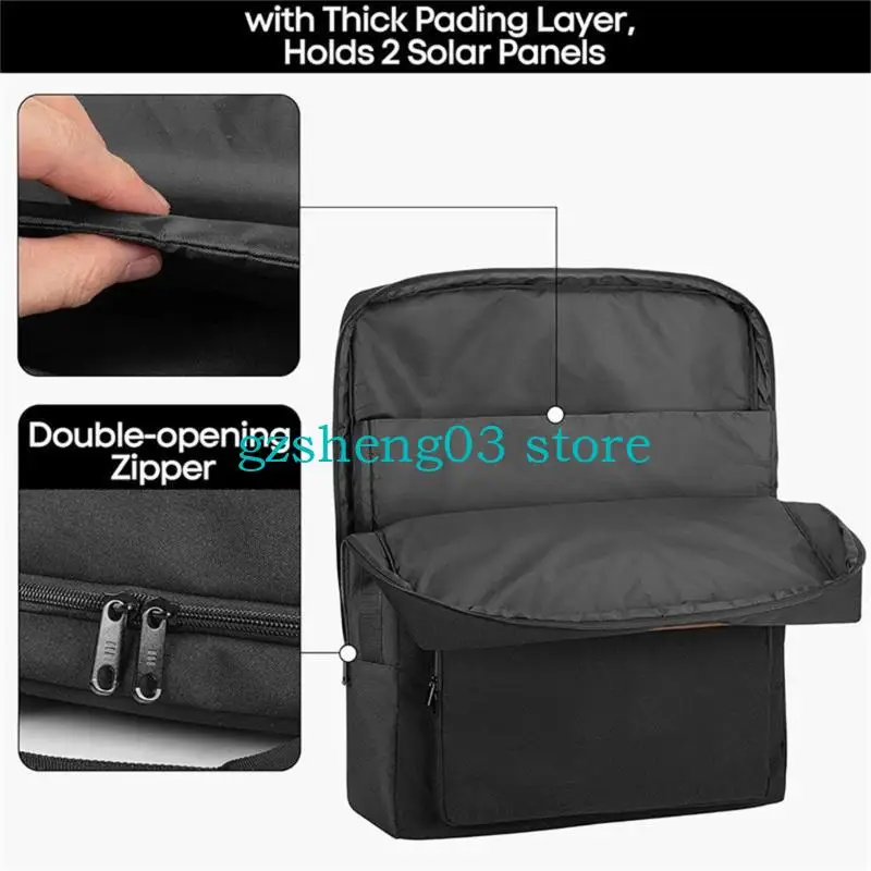 

U75C Multipurpose Protective Solars Panel Storage Case for Ankers SOLIX PS100 PS200 for Adventure and Travel Daily Use