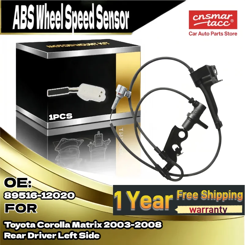 

Для заднего водителя левый датчик скорости колеса ABS 89516-12020 для Toyota Corolla Matrix 2003-2008