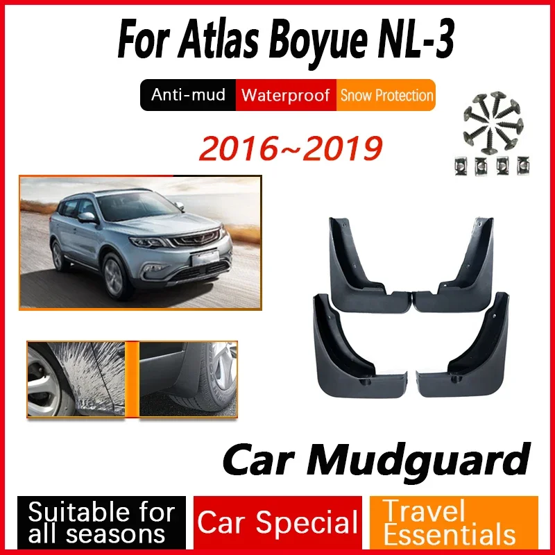 

Car Mudguards For Geely Atlas Boyue Emgrand X7 Sport Proton X70 NL-3 2016~2019 Fender Mudguard Mud Flap Guard Splash Accessories