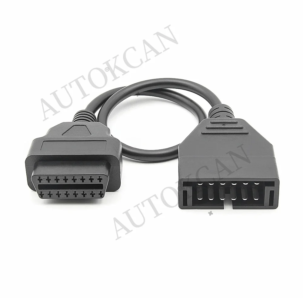For GM 12 Pin OBDII OBD2 Extension Cable Adapter for GM Vehicles Auto Scanner Connecting Adapter