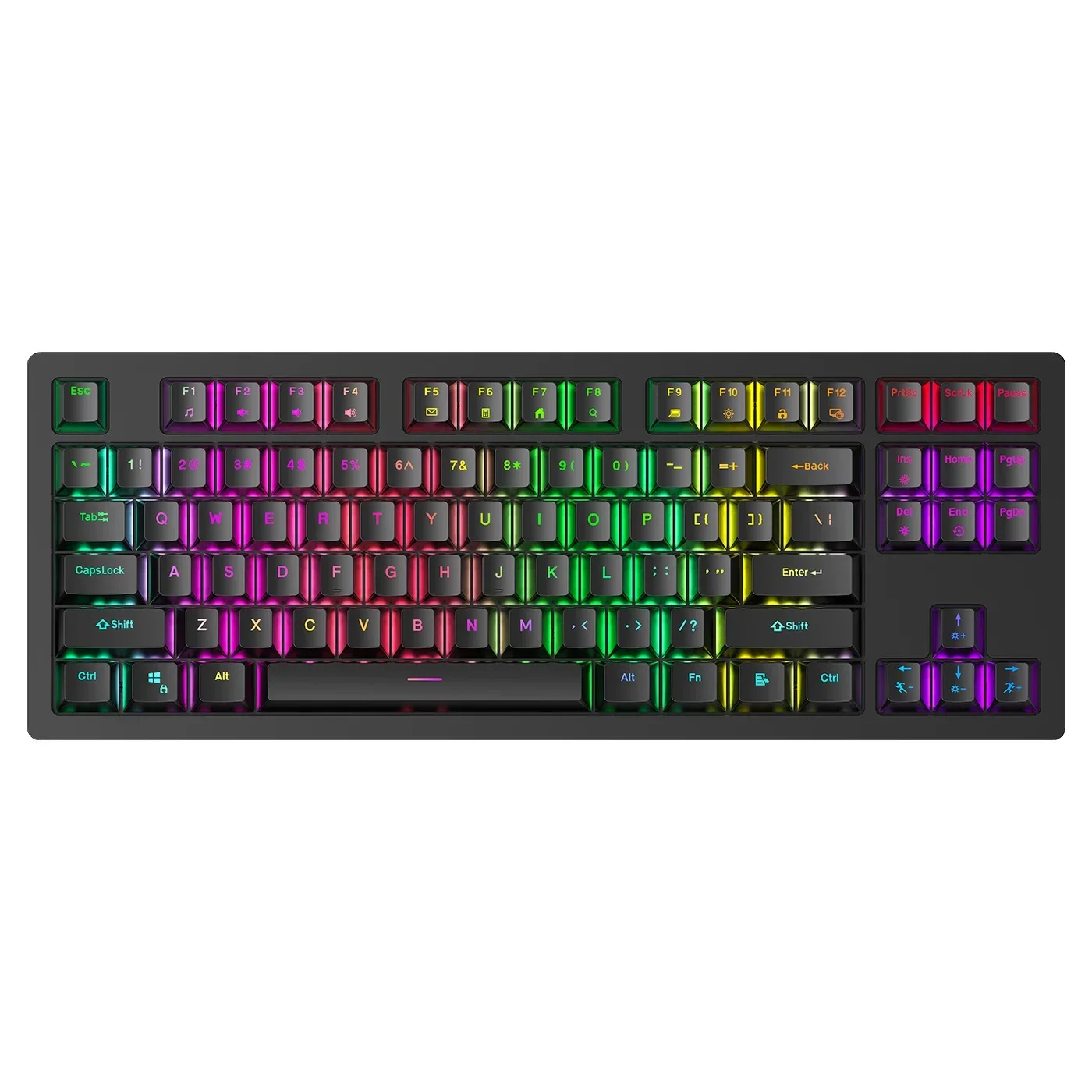 Hot Swappable 87 Keys Professional Metal Gaming Keybaords 75% Wireless Bluetooth RGB PBT Keycaps Mechanical Keyboard 75 Percent