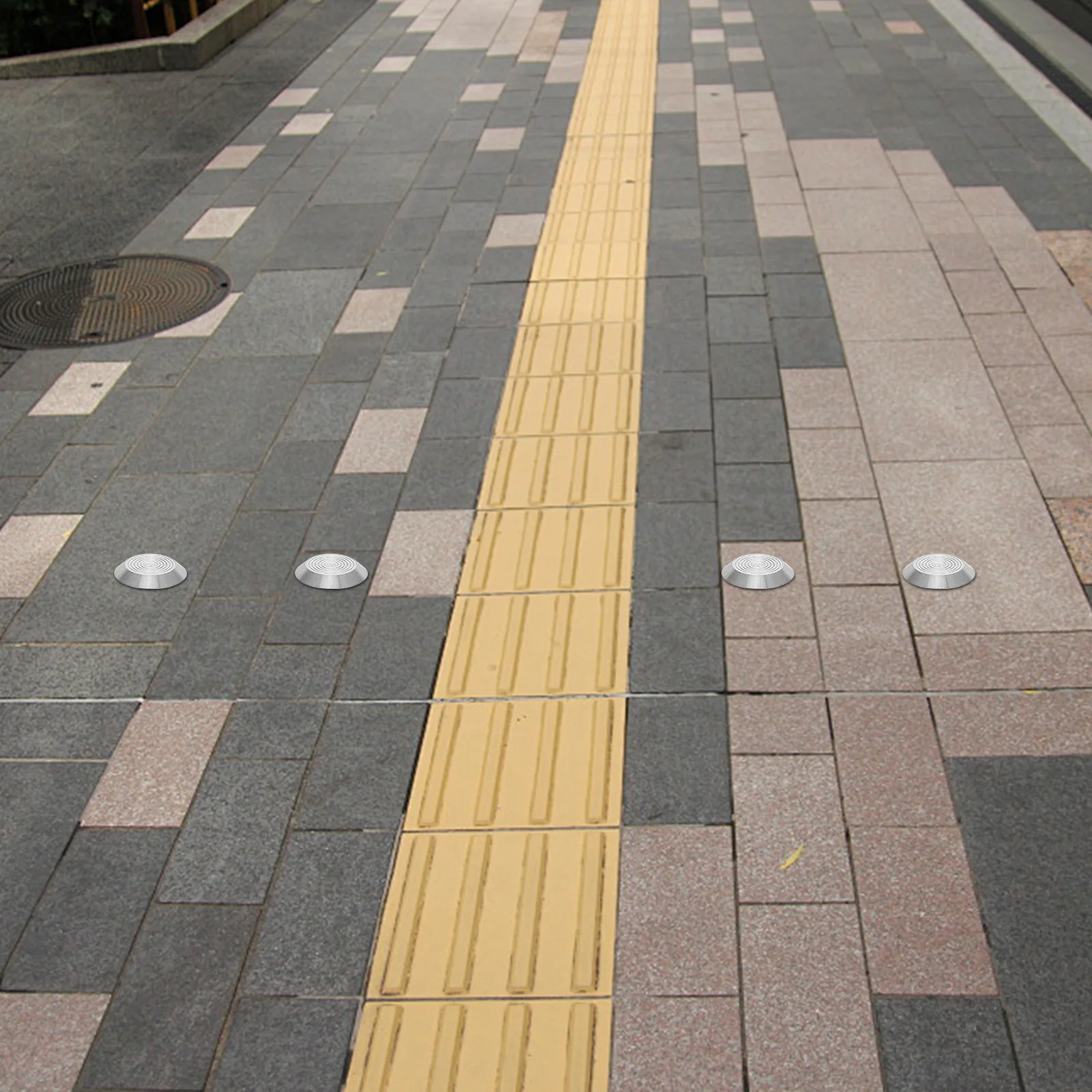 

10Pcs Tactile Sensory Studs Stainless Steel Blind Nails Nonslip Walkway Sidewalk Airport Subway Safety Indicators