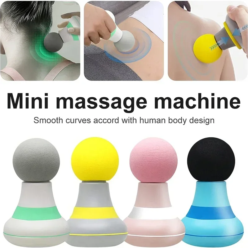 Handheld USB Charge Electric Mini Neck Massager Wave Vibrating Cellulite Relaxation Instrument Massage Waist Back Shoulder