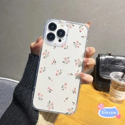 For Honor X9A X9B X8A X8B X7A X7B X7 X6A X5 X8 5G X6 X9 5G X8 4G Phone Case Soft Silicone Cute Flowers Transparent Cover