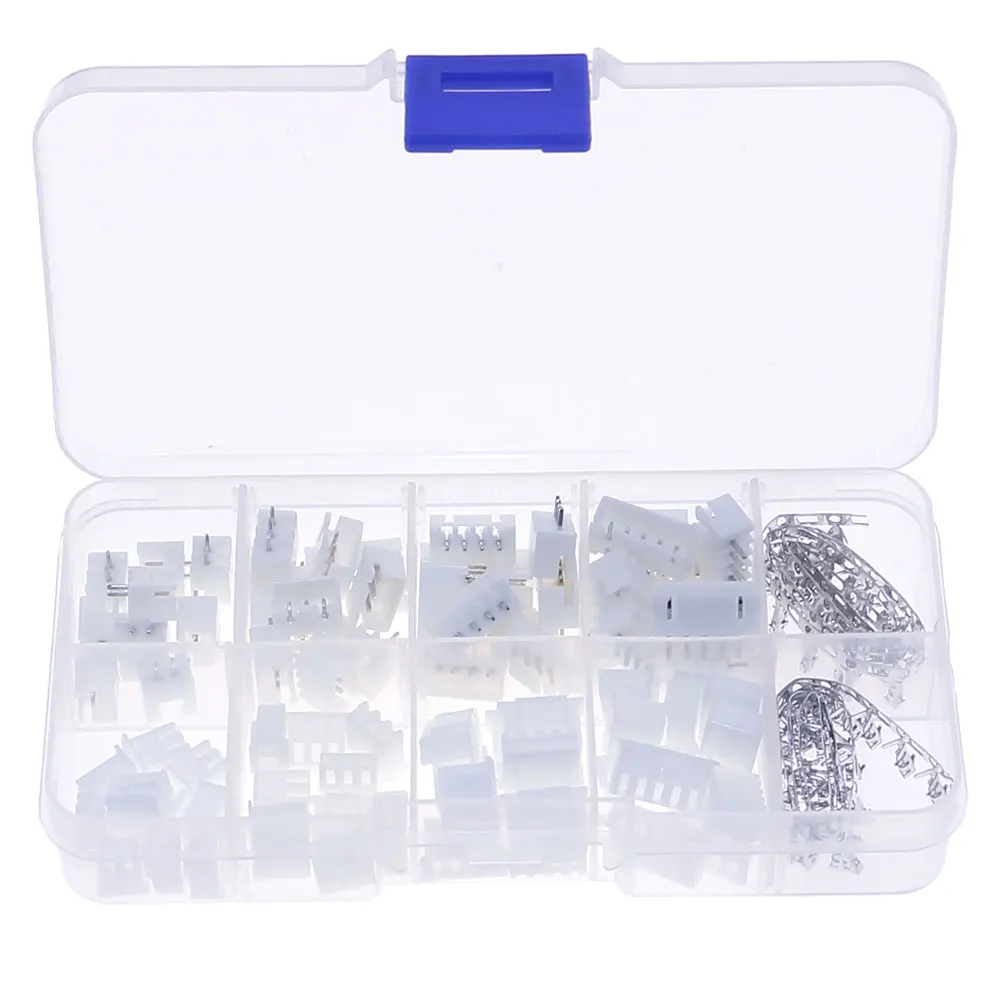 150pcs/lot XH2.54 2p 3p 4p 5 pin 2.54mm Pitch Terminal Kit  Housing  Pin Header JST Connector Wire Connectors Kits