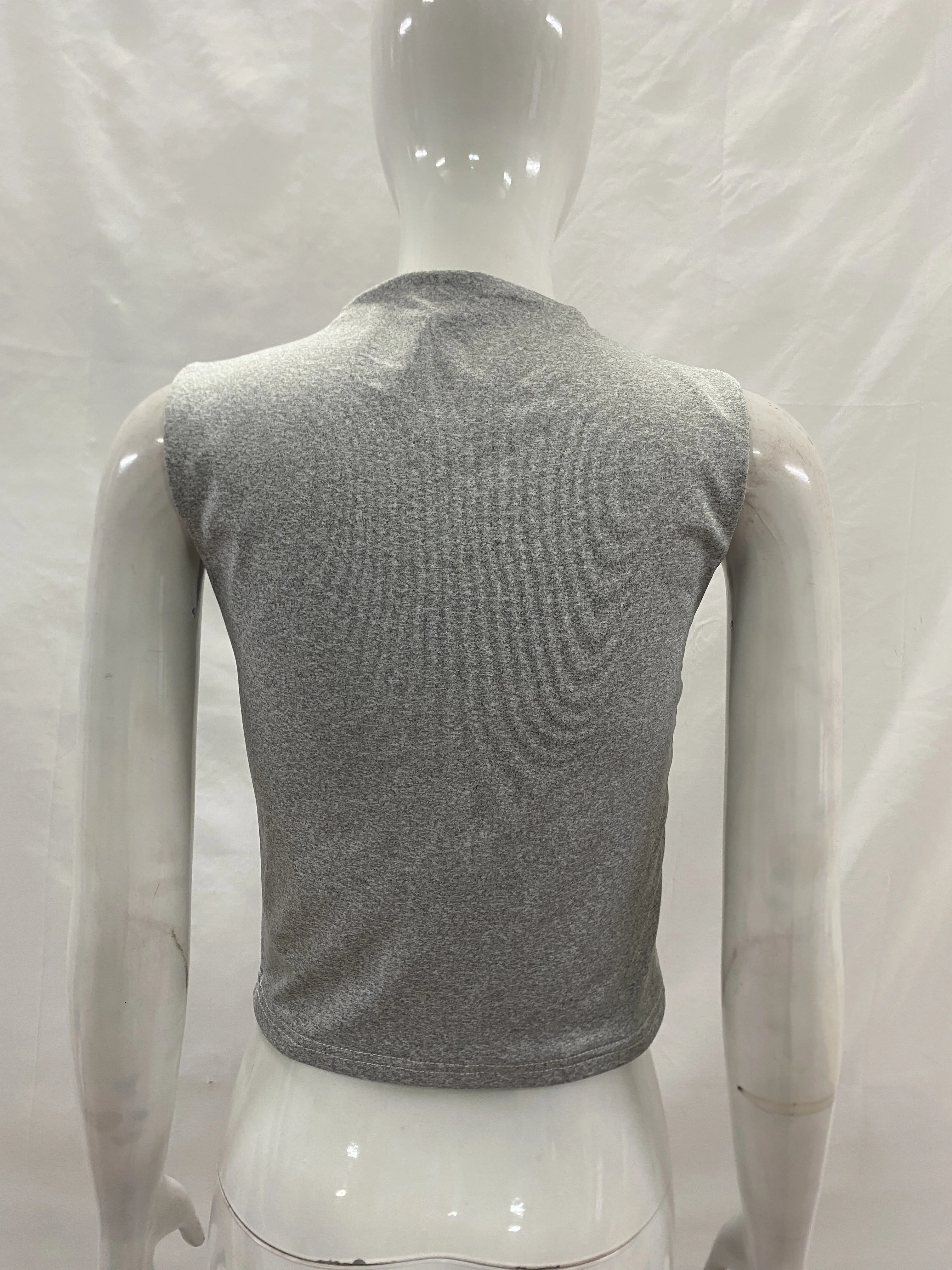 Y2K Streetwear Damen Asymmetrisches Cami-Top mit Hohlem Ausschnitt, Reißverschluss vorne, geraffter, figurbetonter, ärmelloser, kurzer Tank-Top – Detail 12