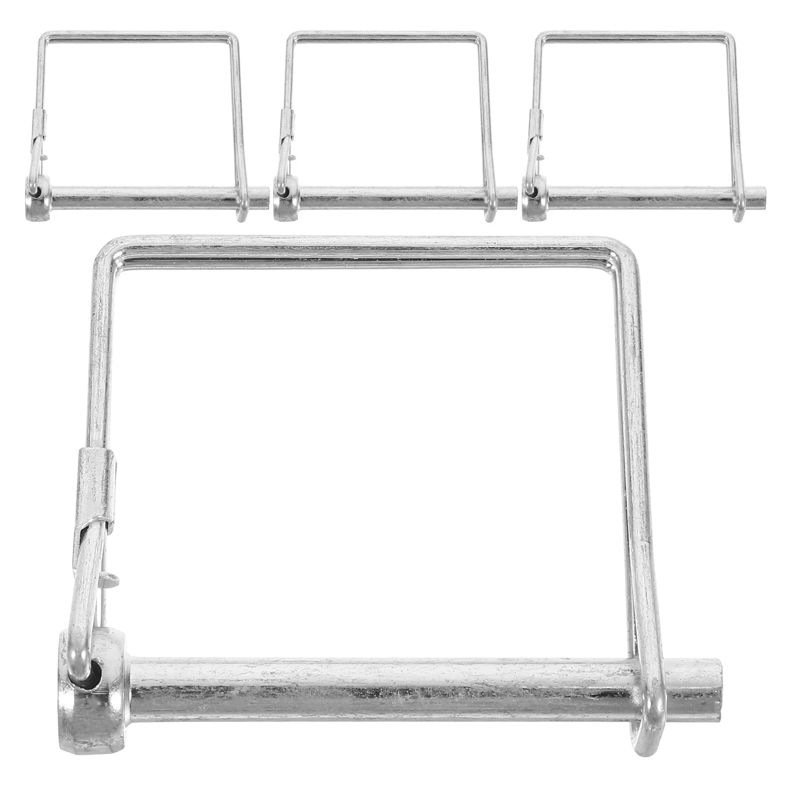 

4pcs Safety Pin Hitch Lock Carbon Steel Lockable Ring Coupler Trailer Pins for Long Service Life Easy Installation