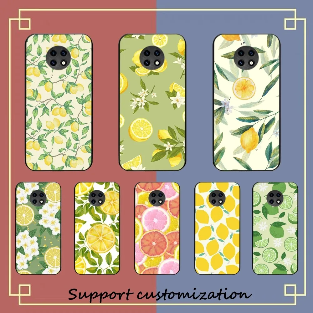 Fruit lemon Mousepad For Redmi 5 6 7 8 9 10 plus pro 6 7 8 9 A GO K20 K30 K40 pro plus F3 Fundas