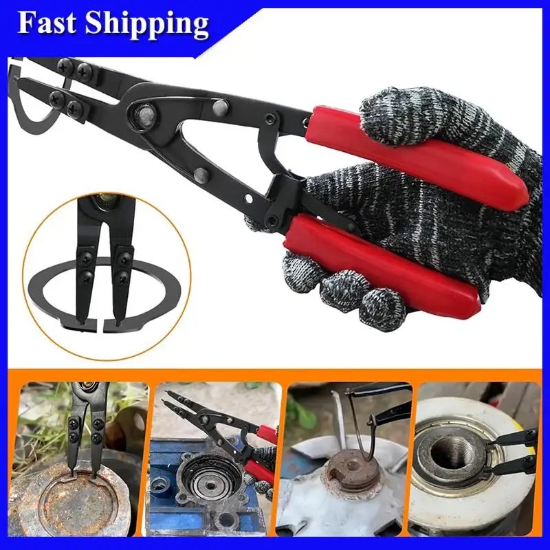 -AT52 Heavy Duty Snap Ring Pliers Internal Snap Ring Pliers Snap Ring Pliers Heavy Duty Red