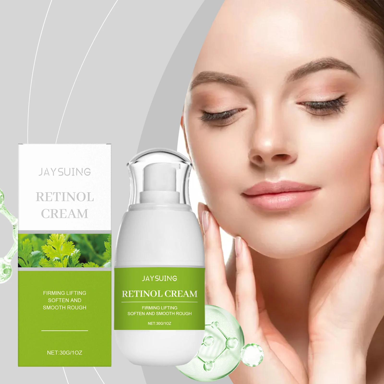 

Retinol Firming Cream Improve Sagging Reduce Fine Lines Wrinkle Relieves Dryness Lightening Smoothing Moisturizing Facial Cream