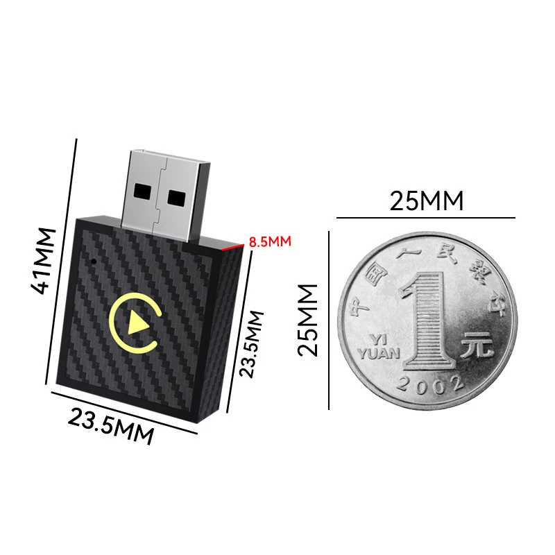 Adattatore wireless 2in1 Carplay cablato a wireless per Android Auto Smart Dongle Plug And Play Connettore automatico per veicoli camion