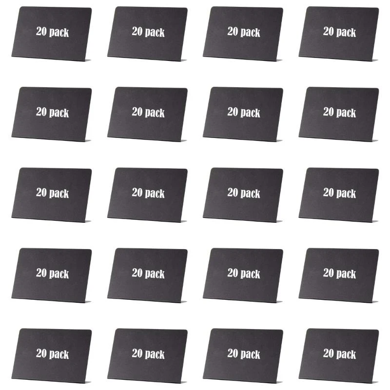 

10/20 Pcs Small Chalkboard Signs with Pen Writeable Blackboards Labels Message Board Signs for Party